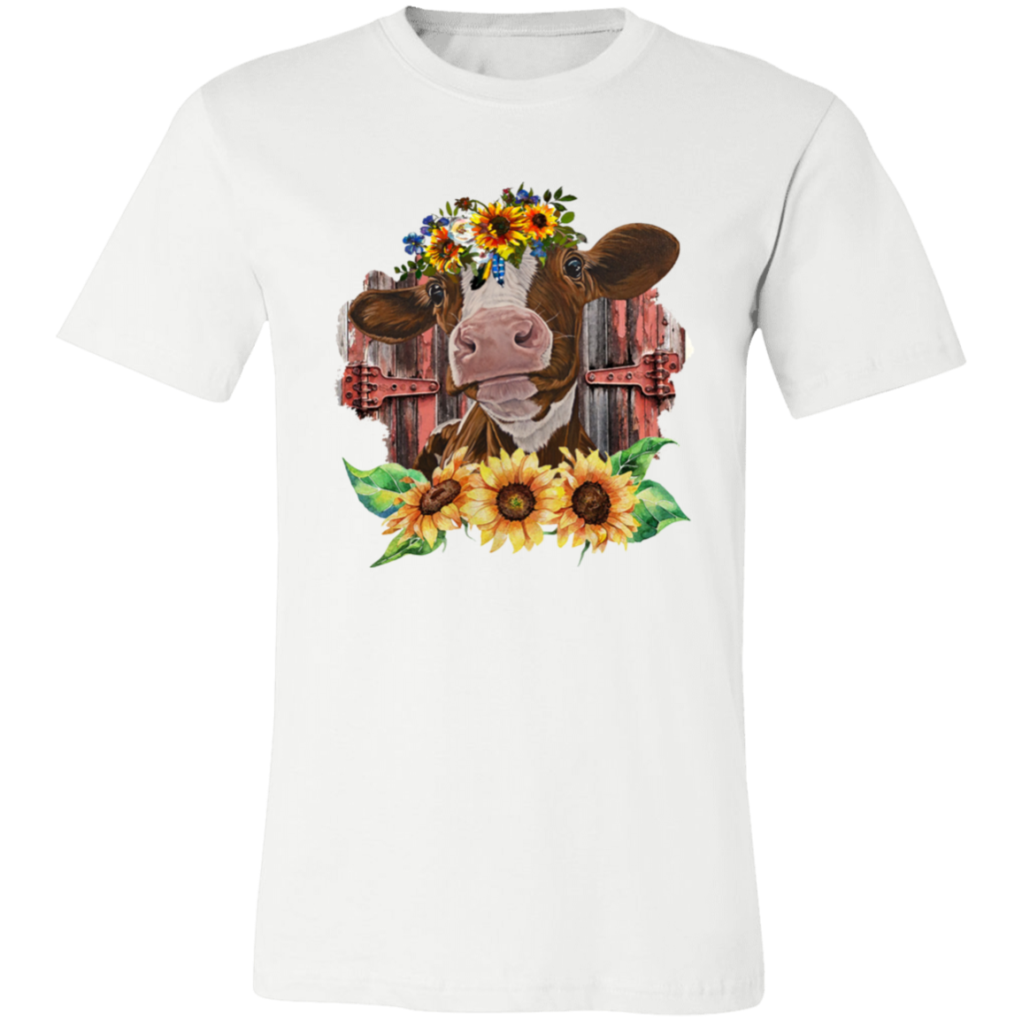 Sunflower Cow Short-Sleeve T-Shirt