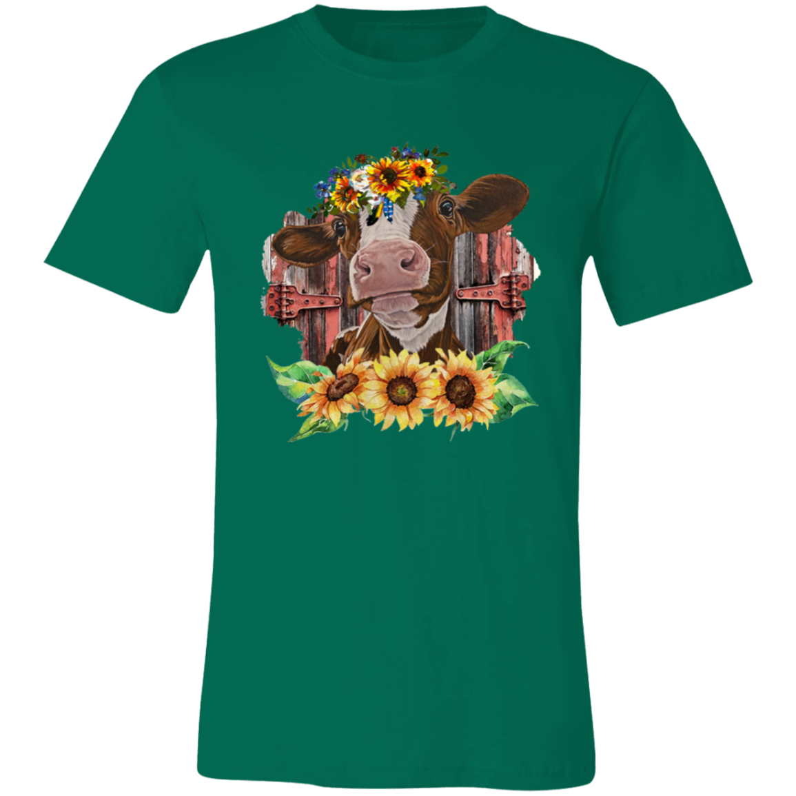 Sunflower Cow Short-Sleeve T-Shirt