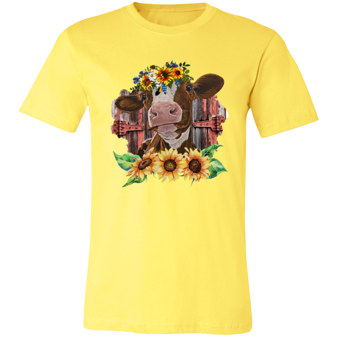 Sunflower Cow Short-Sleeve T-Shirt