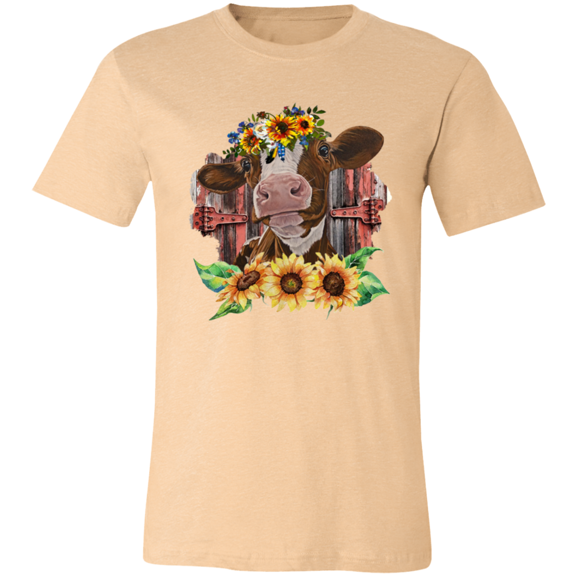 Sunflower Cow Short-Sleeve T-Shirt