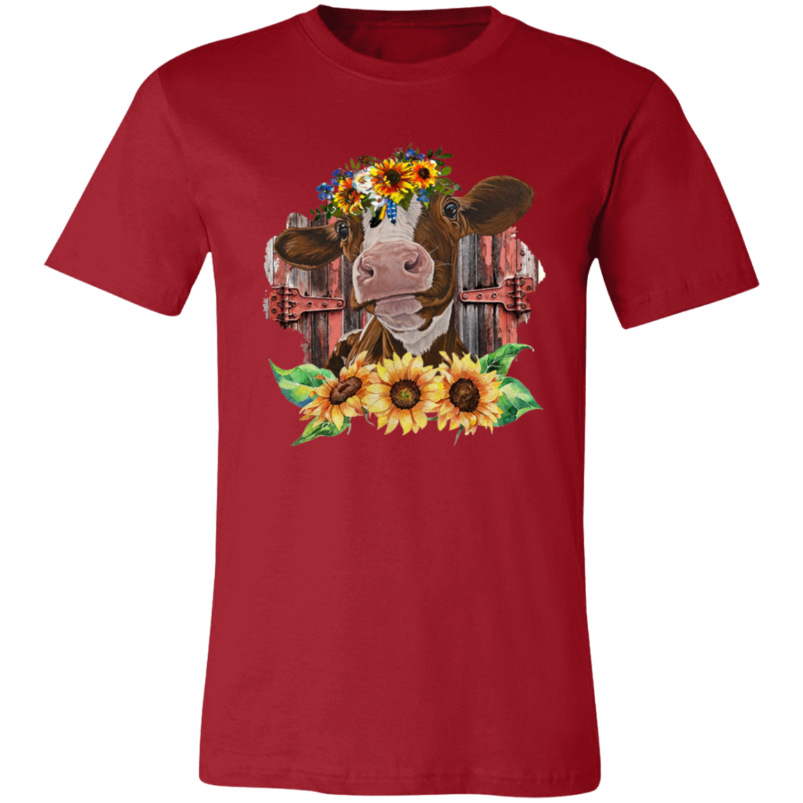 Sunflower Cow Short-Sleeve T-Shirt