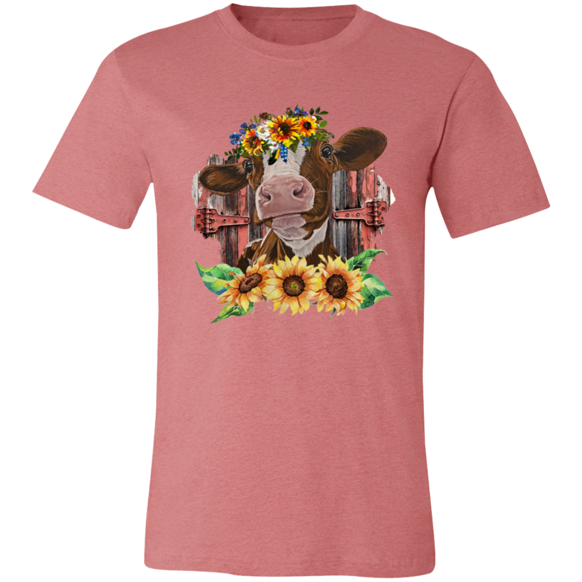 Sunflower Cow Short-Sleeve T-Shirt