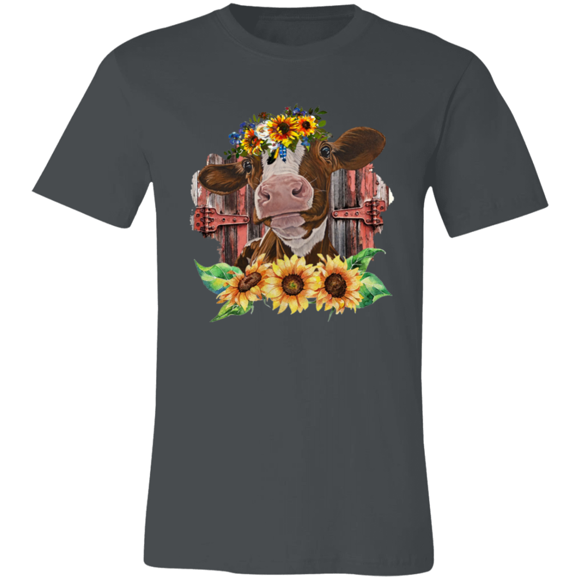 Sunflower Cow Short-Sleeve T-Shirt