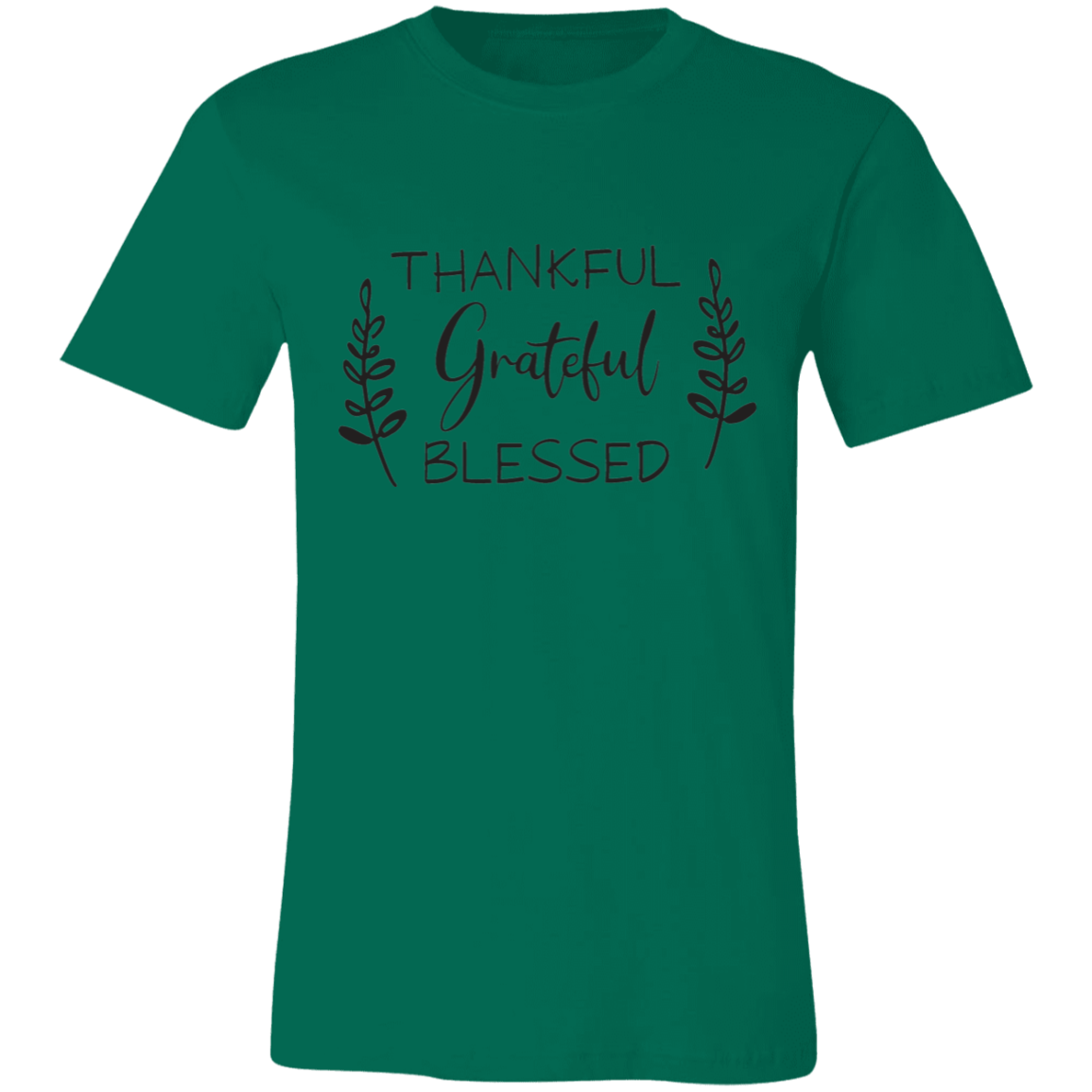 Thankful Grateful Blessed Short-Sleeve T-Shirt