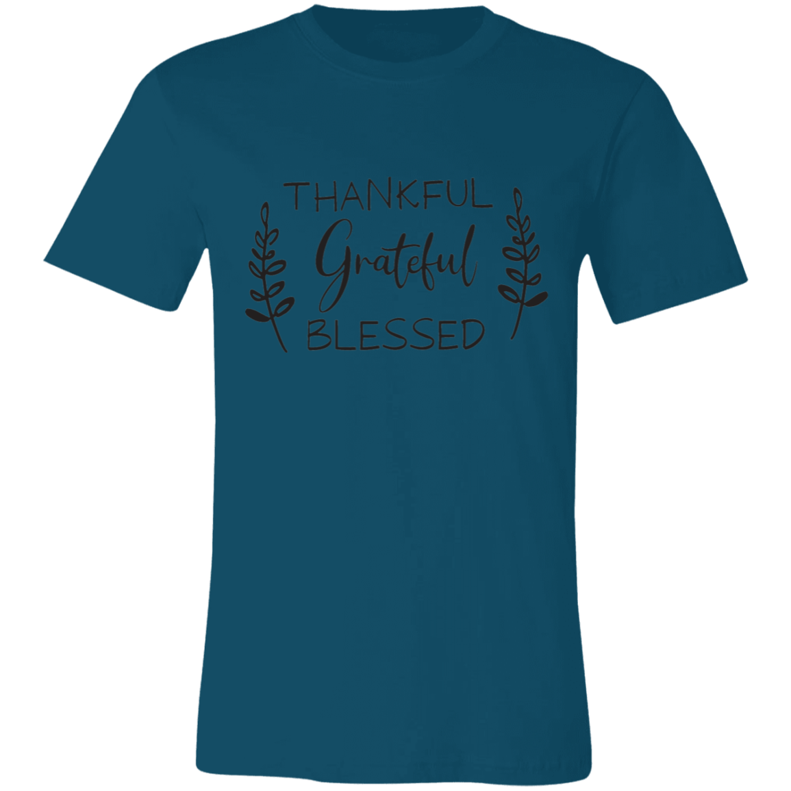 Thankful Grateful Blessed Short-Sleeve T-Shirt