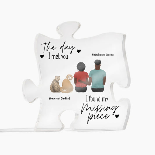 Personalized Missing Piece to my Heart Acrylic Puzzle