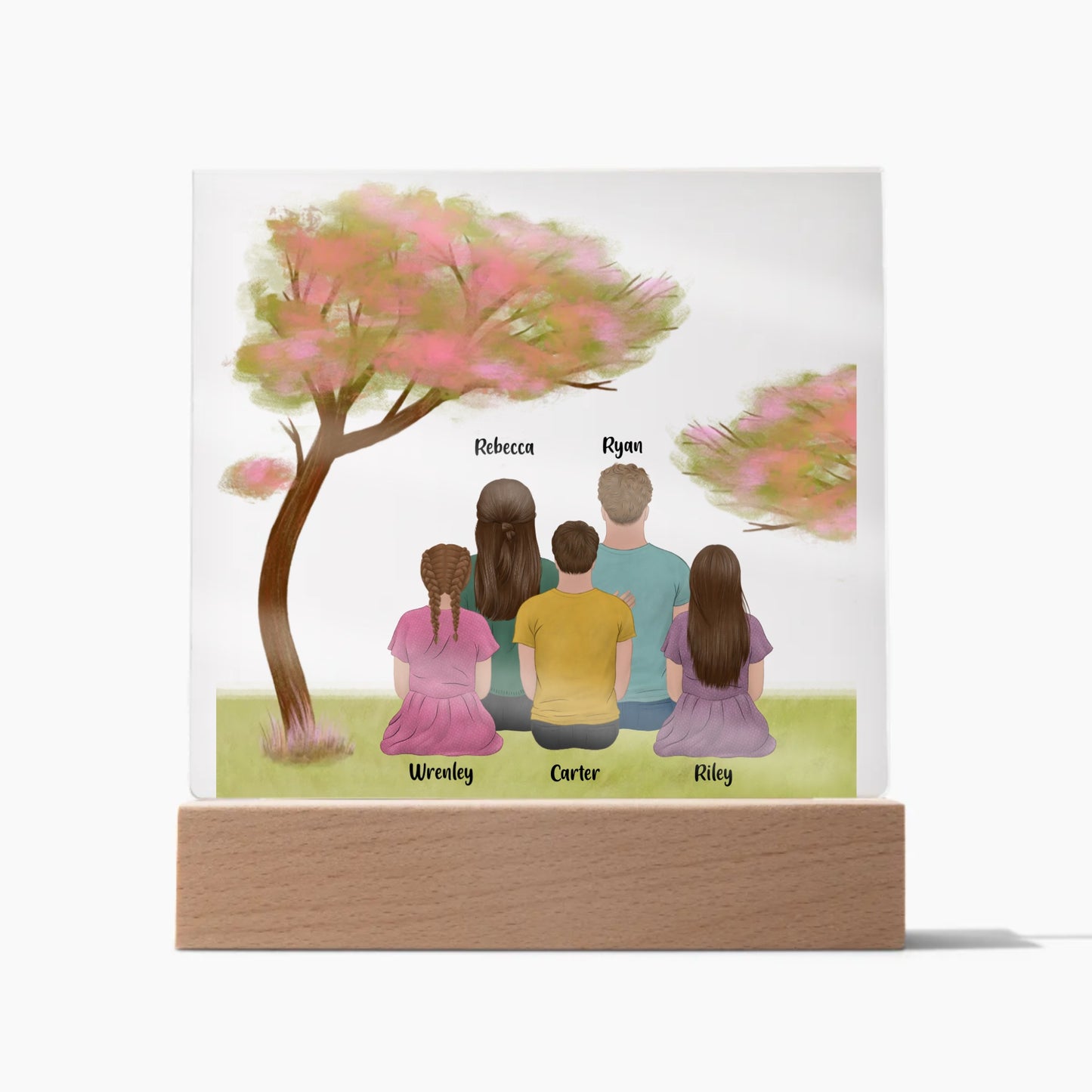 Personalized Family Acrylic Square Plaque